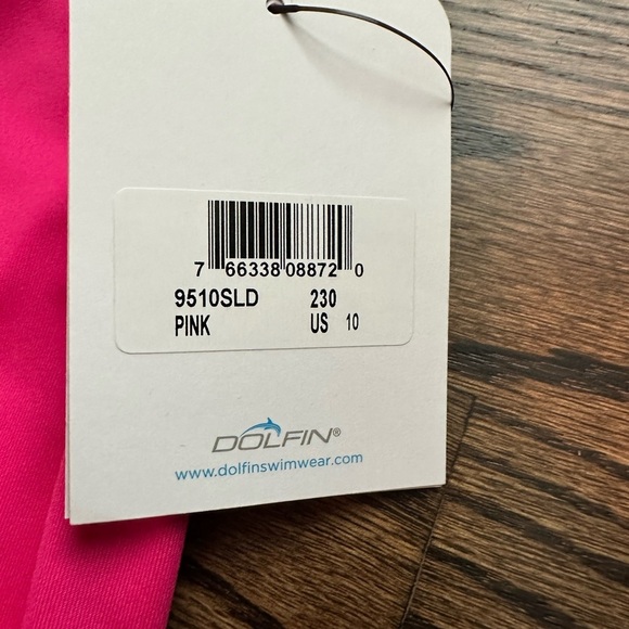 NWT Dolfin Uglies Pink and Yellow Kids One Piece Swimsuit - size 10 - Picture 2 of 3